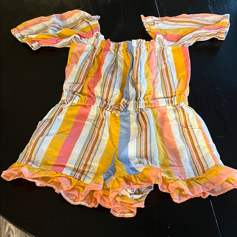 Janie and Jack Colorful Striped Romper